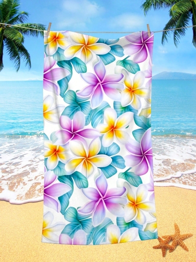 Autua Colored Doodle Giraffe Beach Towel Oversized 36"x72